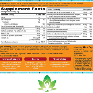 Emergen-C, 1,000 mg Vitamin C, Super Orange, 30 Packets, 8.8g - Image 3
