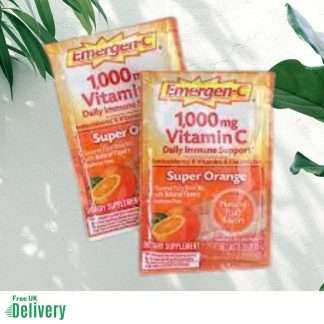 Emergen-C, 1,000 mg Vitamin C, Super Orange, 30 Packets, 8.8g - Image 2