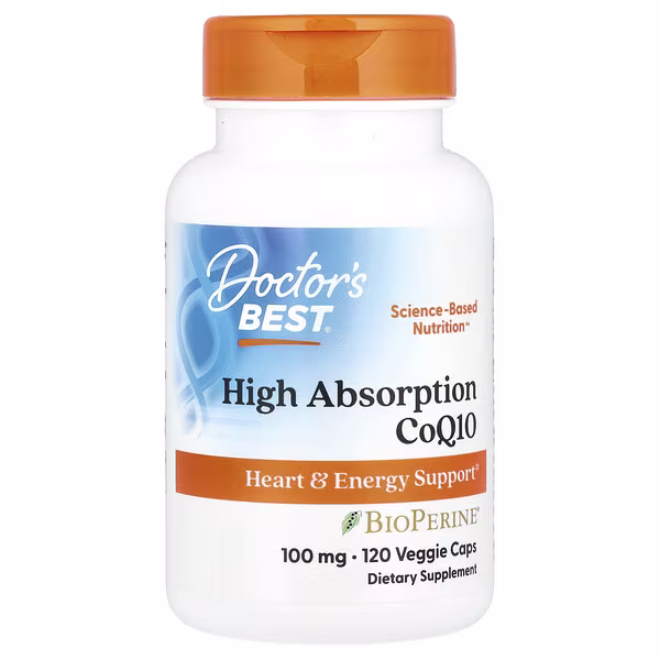 Doctors Best High Absorption CoQ10 with BioPerine 100 mg 120 Softgels 1 Doctors Best High Absorption CoQ10 with BioPerine 100