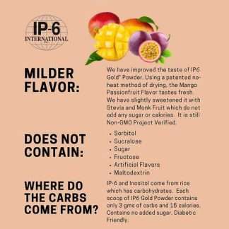 IP6 Gold Powder, Mango Passion Tropican Fruit Flavour 5 IP6 Mango Flavour
