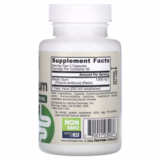 Jarrow Formulas Mastic Gum, 60 Veggie Caps 3 Jarrow Formulas Mastic Gum, 60 Veggie Caps - Image 2