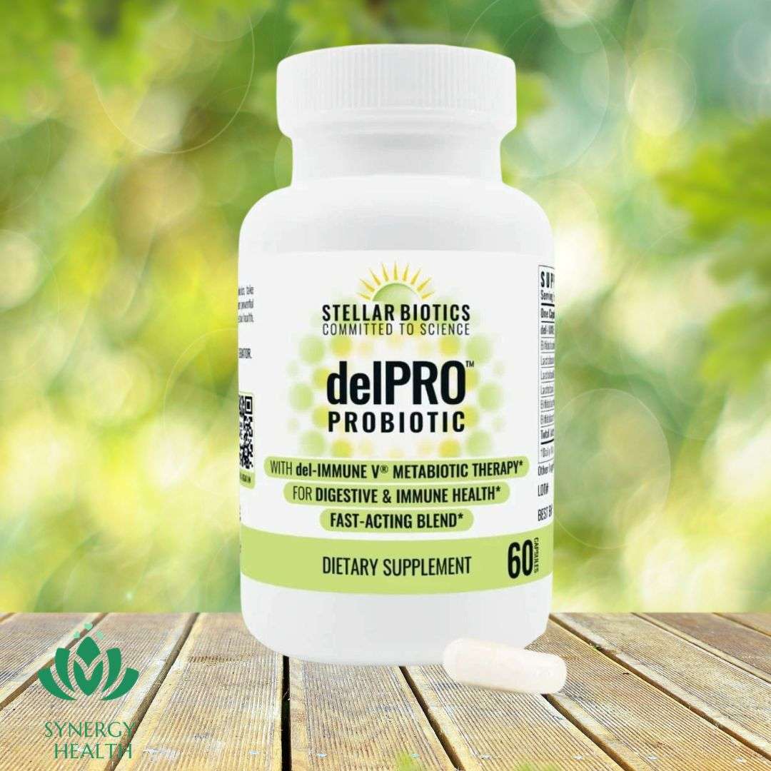 Stellar Biotics DelPRO Metabiotic with Del-Immune V - 60 and 120 Caps 1 Stellar Biotics DelPRO Metabiotic with Del-Immune V - 60 and 120 Caps