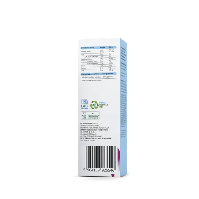 Selenium Oral Spray 200 µg – 25 ml. Pineapple flavour 2 Selenium Oral Spray 200 µg – 25 ml. Pineapple flavour - Image 2