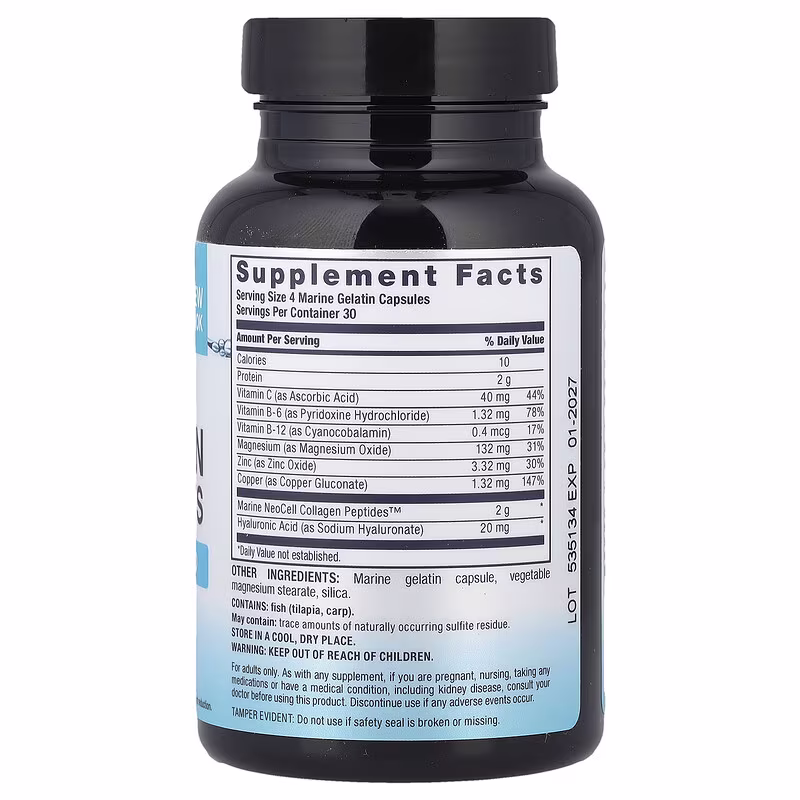 Neocell Marine Collagen 120 Capsules 2 Marine Collagen Ingredients