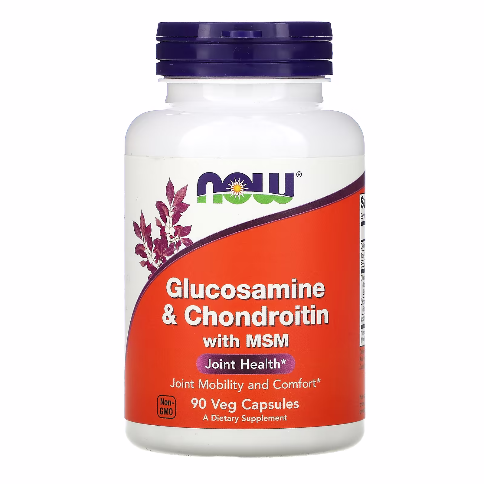 NOW Foods Glucosamine & Chondroitin with MSM - 90 caps 1 now foods glocosamine 90