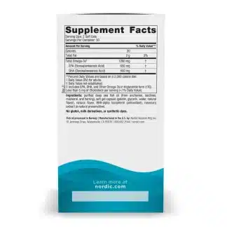 Nordic Naturals Ultimate Omega-D3- 1280mg Lemon - 60 softgels 3 Nordic Naturals Ultimate Omega-D3- 1280mg Lemon - 60 softgels - Image 2