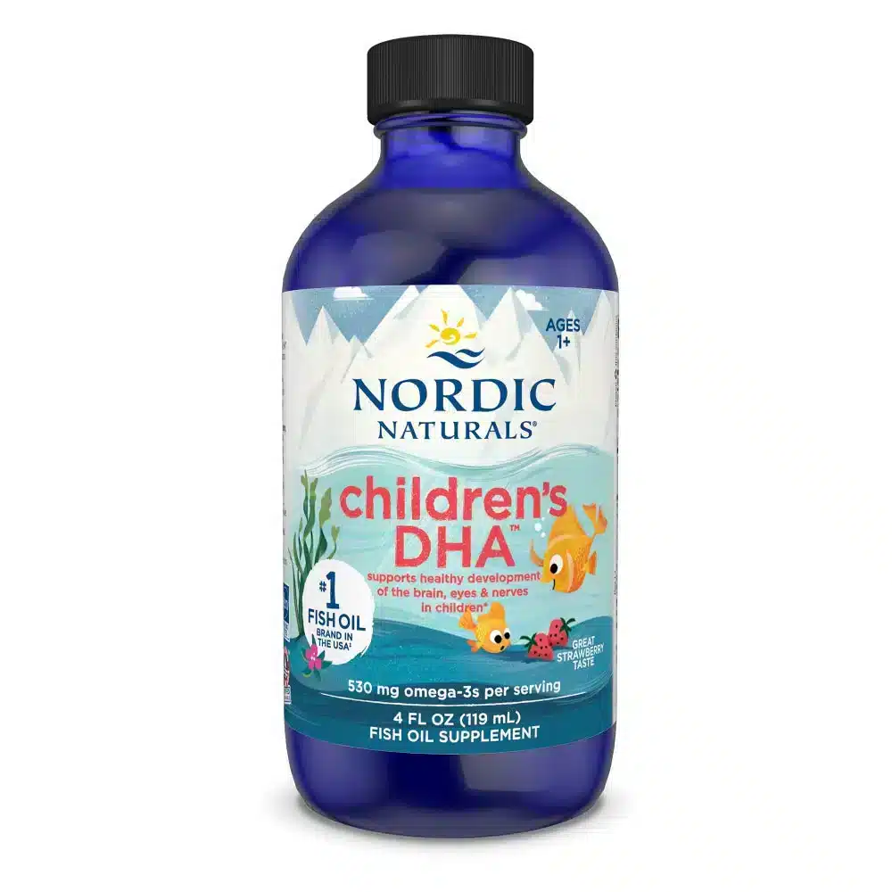 Nordic Naturals Children's DHA- 530mg Omega-3 Strawberry - 119 ml. 1 Nordic Naturals-ChildDHA