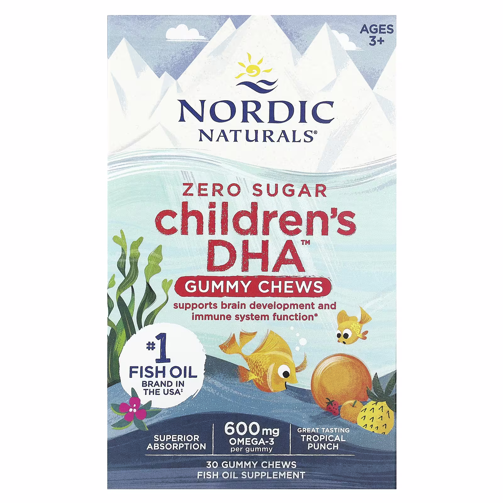 Nordic Naturals Children's DHA Gummies, 600mg - 30 gummies 1 Childrens DHA Gummies 30