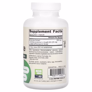 Jarrow Formulas Artichoke 500mg - 180 vcaps 3 Jarrow Formulas Artichoke 500mg - 180 vcapsIngredients