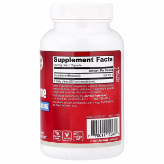 Jarrow Formulas Glutathione Reduced - 500mg - 120 vcaps 3 Jarrow Formulas, Glutathione Reduced, 500 mg