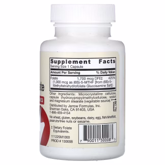 Jarrow Formulas Methyl Folate - 1000mcg - 100 vcaps 3 Jarrow Formulas Methyl Folate