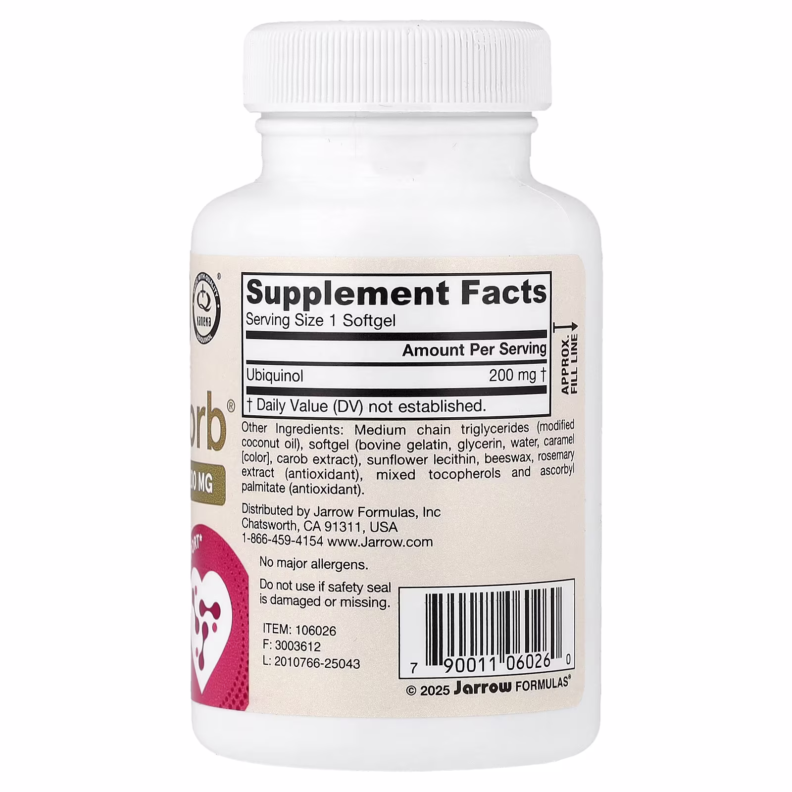 Jarrow Formulas Ubiquinol QH-absorb - 200mg - 60 softgels 2 Jarrow Formulas Ubiquinol QH-absorb - 200mg - 60 softgels