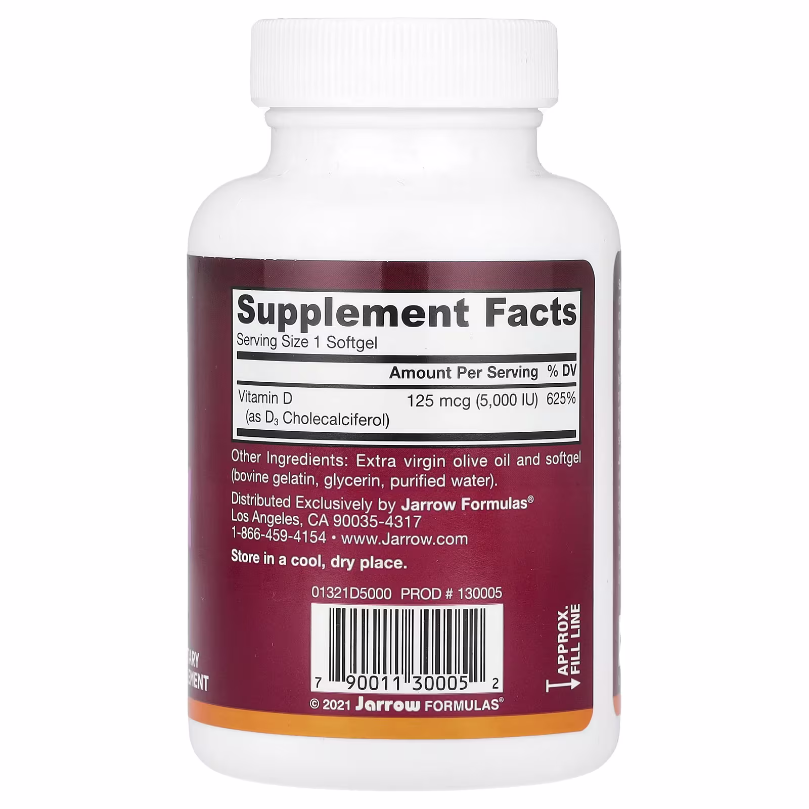 Jarrow Formulas Vitamin D3 - 5000 IU - 100 softgels 2 Jarrow Formulas Vitamin D3 - 5000 IU - 100 softgels