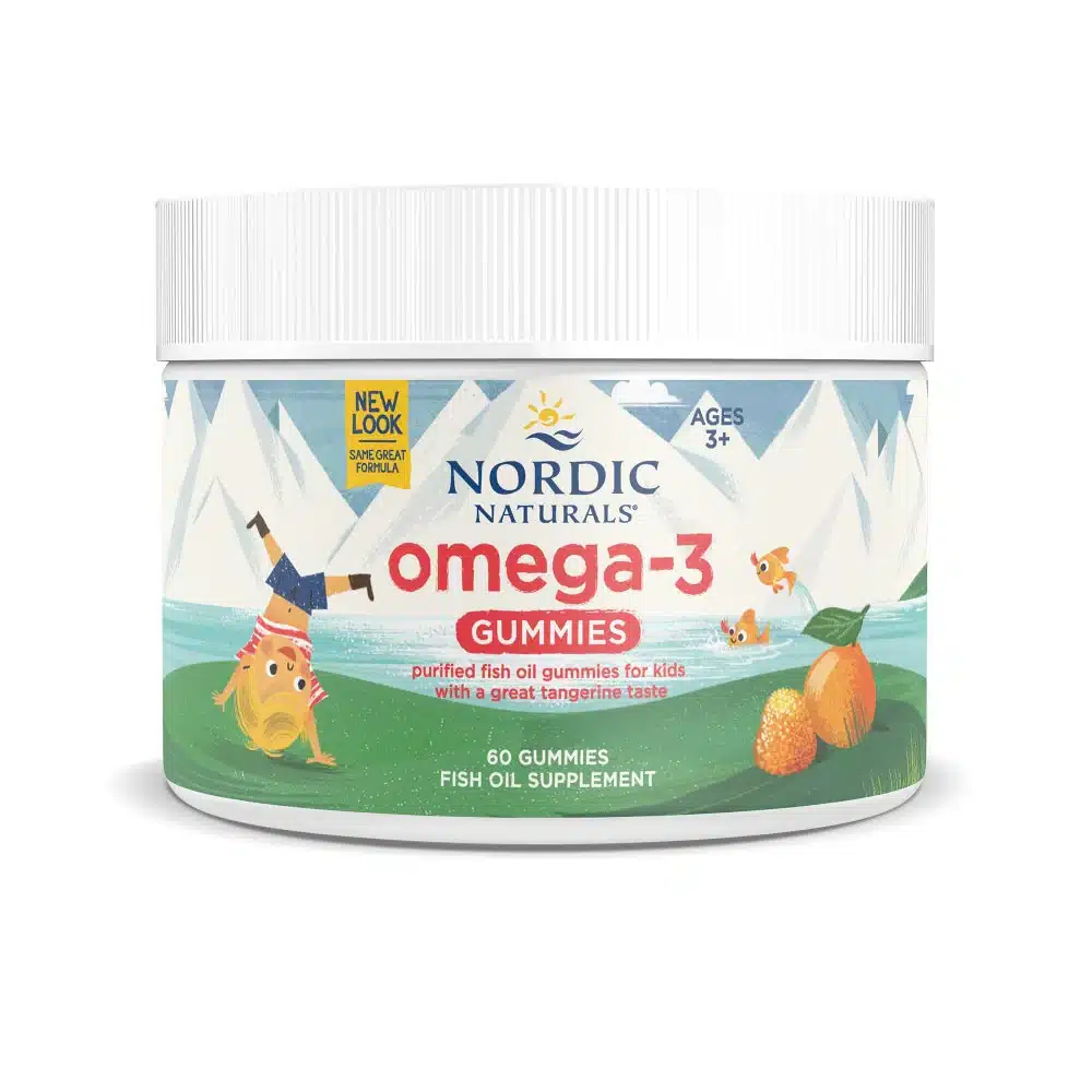 Nordic Naturals Nordic Omega-3 Gummies - 82mg Tangerine Treats - 60 gummies 1 Nordic Naturals Nordic Omega-3 Gummies
