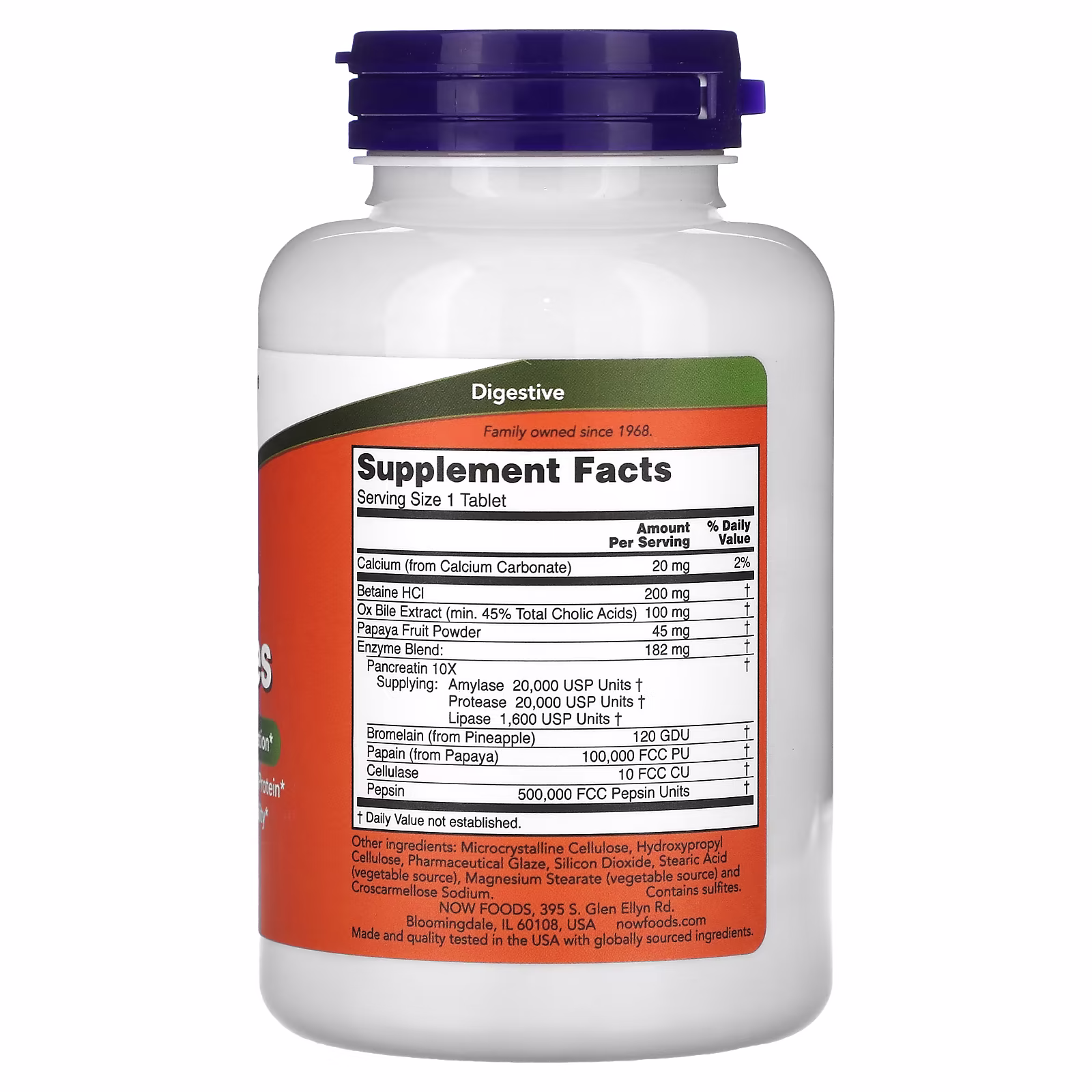 NOW Foods Super Enzymes - 180 tablets 2 Now Foods Super Enzymes