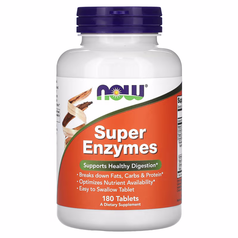 NOW Foods Super Enzymes - 180 tablets 1 Now Foods Super Enzymes 180