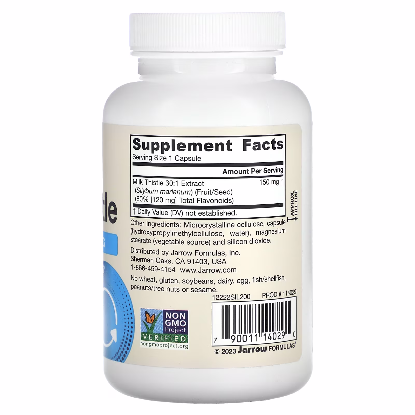 Jarrow Formulas Milk Thistle - 150mg - 200 vcaps 2 Jarrow Formulas Milk Thistle - 150mg - 200 vcaps - Image 2