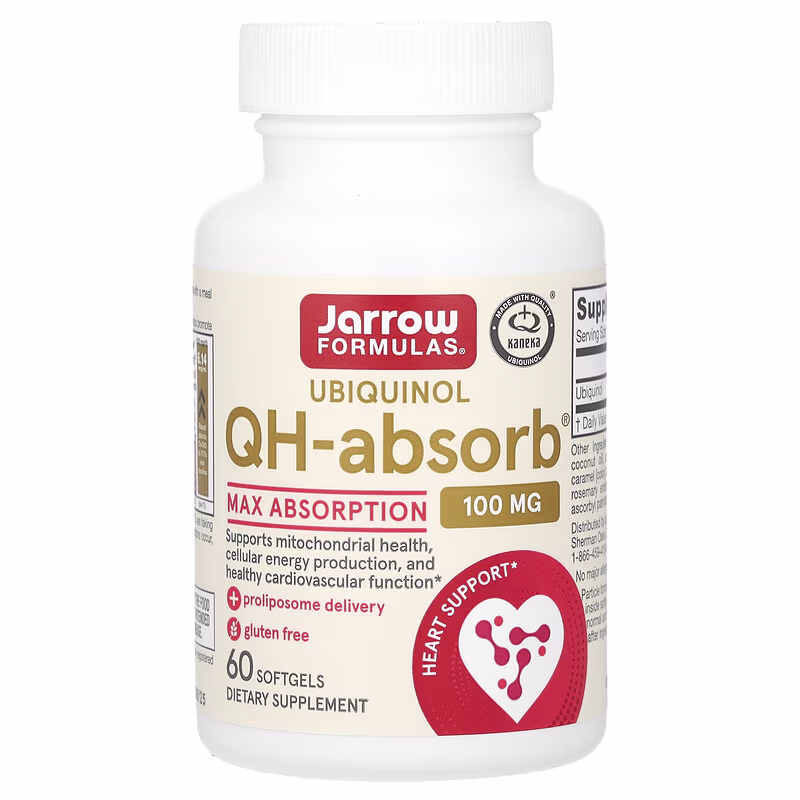Jarrow Formulas Ubiquinol QH-absorb - 100mg - 60 softgels 1 Jarrow Formulas, Ubiquinol QH-Absorb 60
