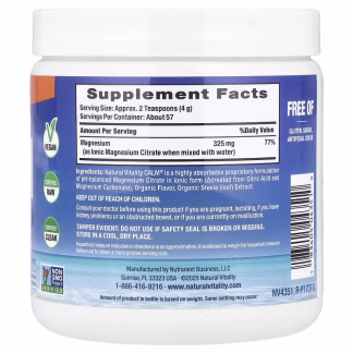 Natural Vitality Natural Calm Orange Flavour 227g 3 Natural Vitality Natural Calm Orange Flavour 227g - Image 2