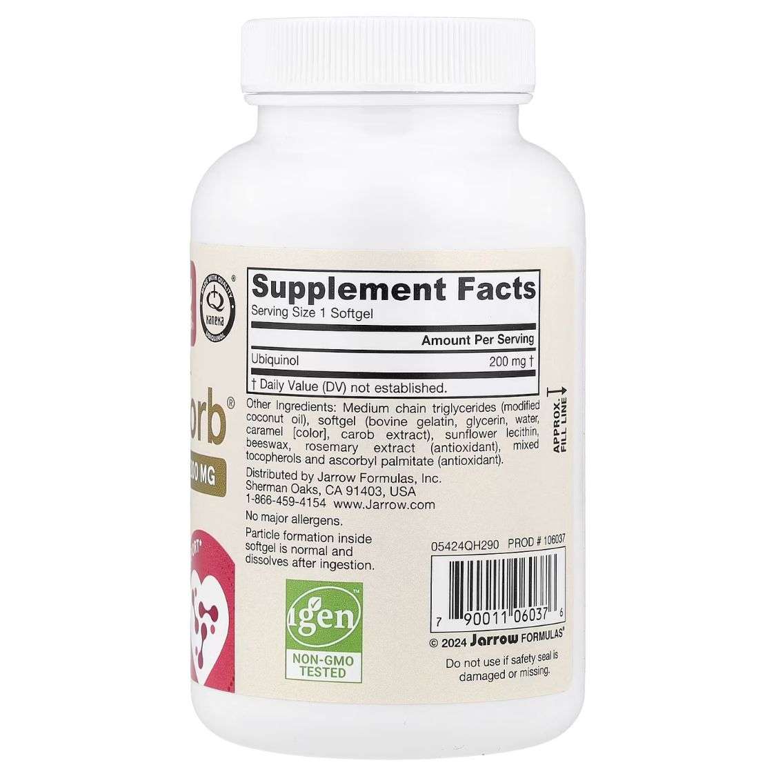 Jarrow Formulas Ubiquinol QH-absorb - 200mg - 90 softgels 2 Jarrow Formulas Ubiquinol QH-absorb - 200mg - 90 softgels - Image 2