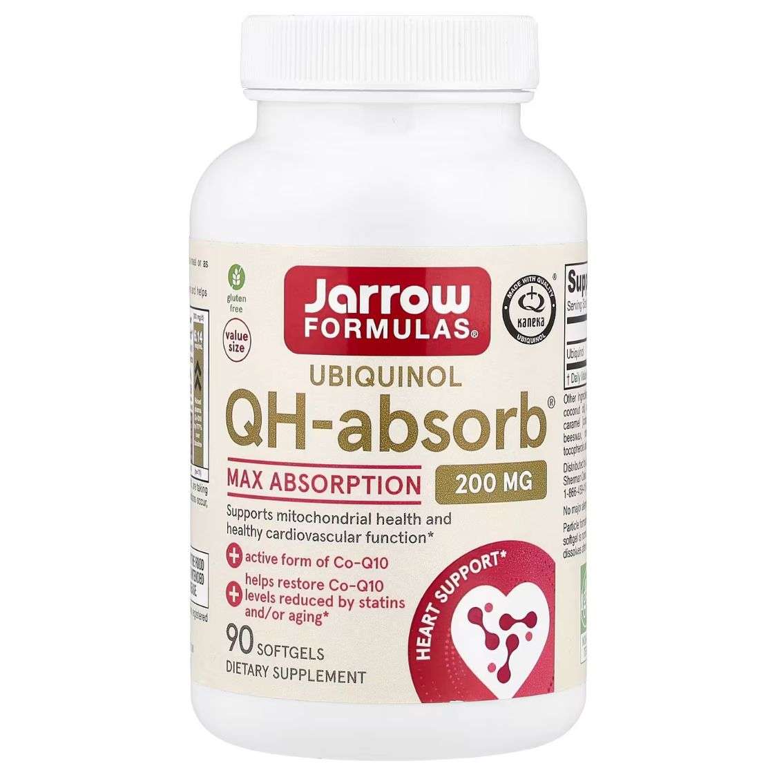 Jarrow Formulas Ubiquinol QH-absorb - 200mg - 90 softgels 1 Jarrow Formulas Ubiquinol QH-absorb - 200mg