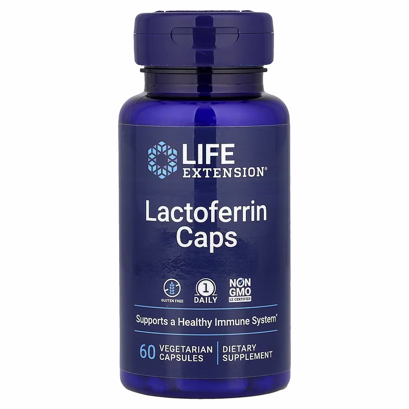 Life Extension Lactoferrin Caps 60 Capsules Immune System Support 1 Life Extension Lactoferrin Caps 60 Capsules Immune System Support