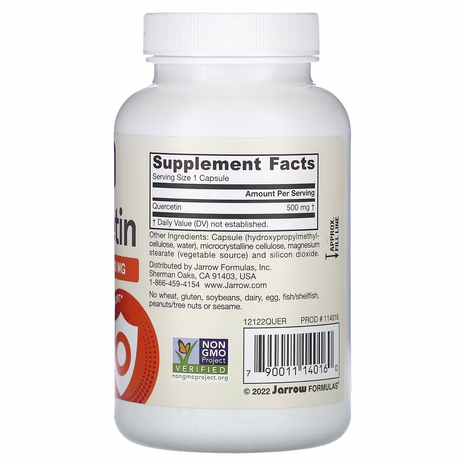 Jarrow Formulas Quercetin - 500mg - 100 vcaps 2 Jarrow Formulas Quercetin - 500mg - 100 vcaps - Image 2