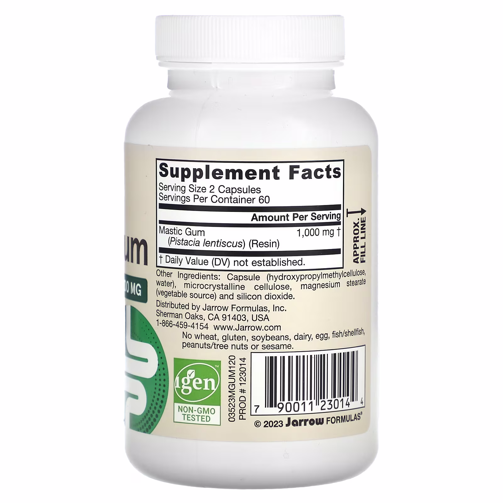 Jarrow Formulas Mastic Gum - 120 vcaps 2 Jarrow Formulas Mastic Gum - 120 vcaps - Image 2