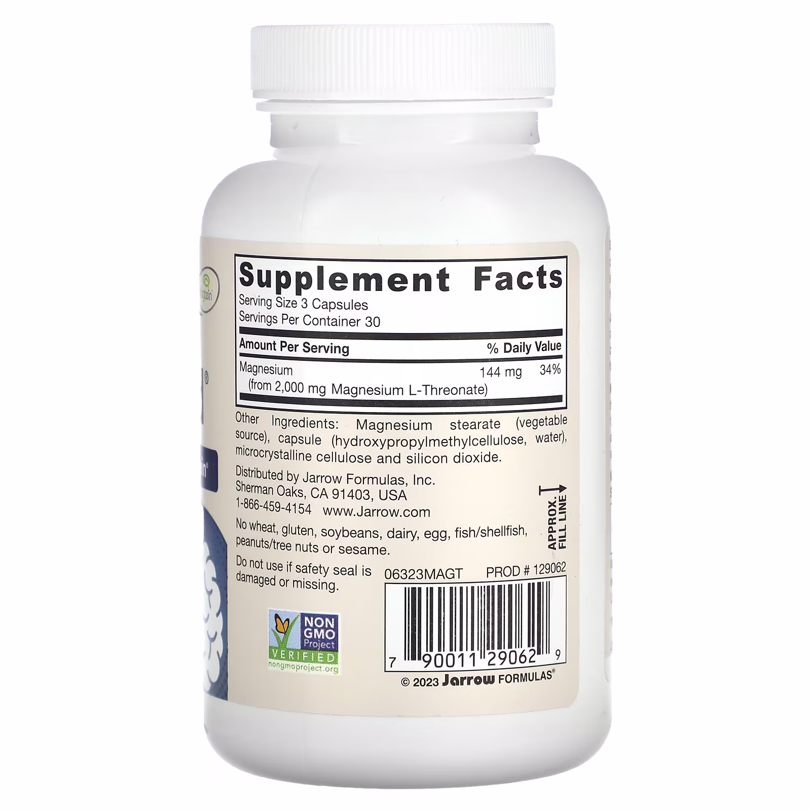 Jarrow Formulas MagMind - 90 vcaps 2 Jarrow Formulas MagMind-label