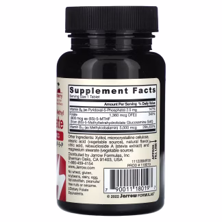 Jarrow Formulas Methyl B-12 & Methyl Folate - Cherry - 60 chewable tabs 3 Jarrow Formulas Methyl B-12 & Methyl Folate - Cherry - 60 chewable tabs - Image 2
