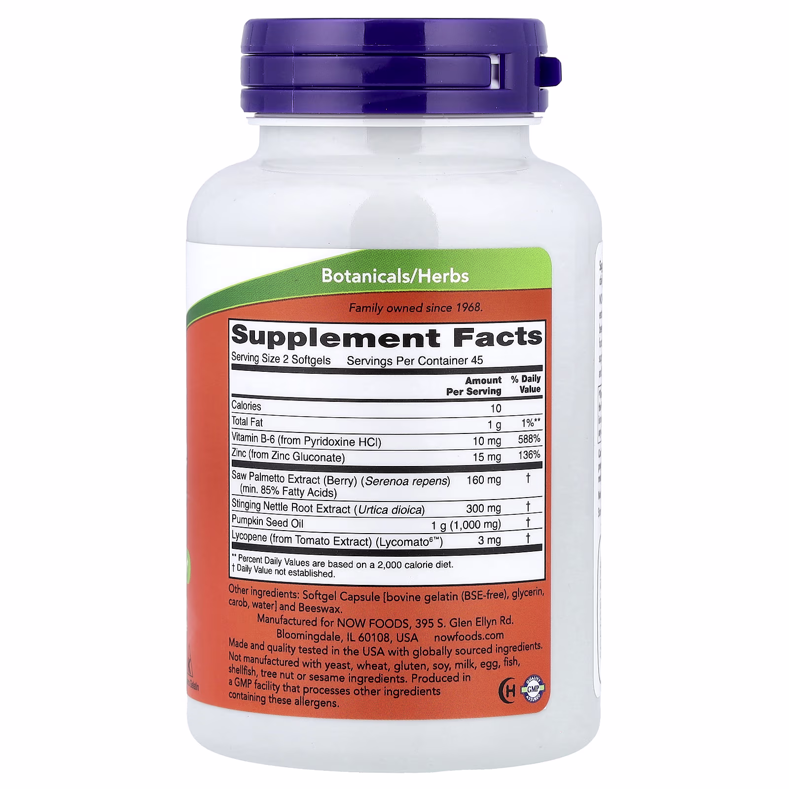 NOW Foods Prostate Support - 90 softgels 2 NOW Foods Prostate Support - 90 softgels - Image 2