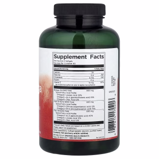 Swanson MultiOmega 3-6-9 - Flax & Borage & Fish Oils - 120 softgels 3 Swanson MultiOmega 3-6-9 - Flax & Borage & Fish Oils - 120 softgels - Image 2