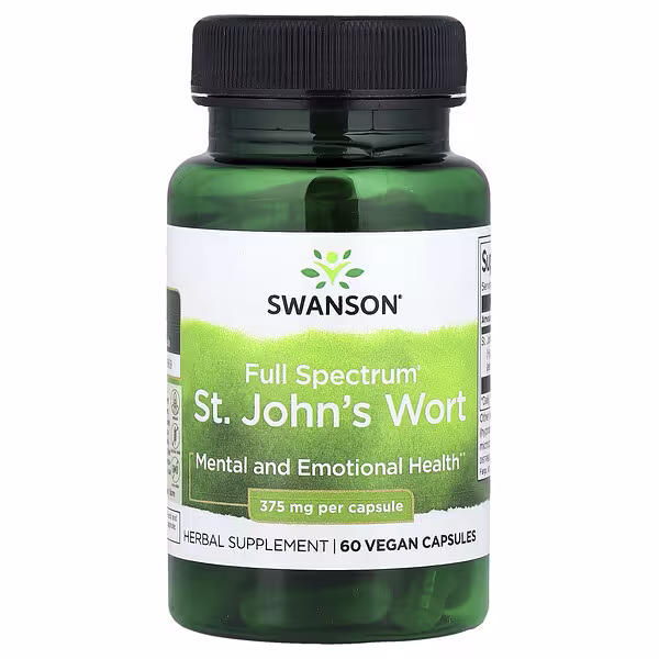 Swanson St. John's Wort - 375mg - 60 caps 1 Swanson St. John's Wort - 375mg - 60 caps