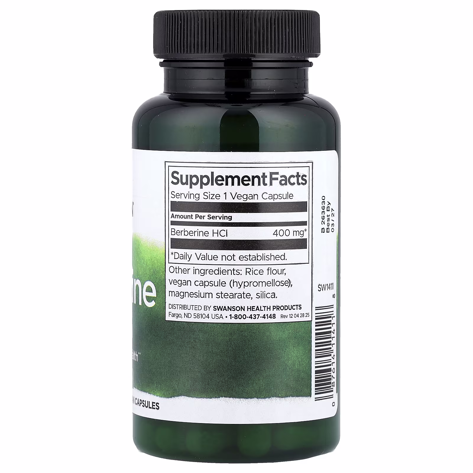 Swanson Berberine, 400mg - 60 caps 2 Swanson Berberine, 400mg - 60 caps - Image 2