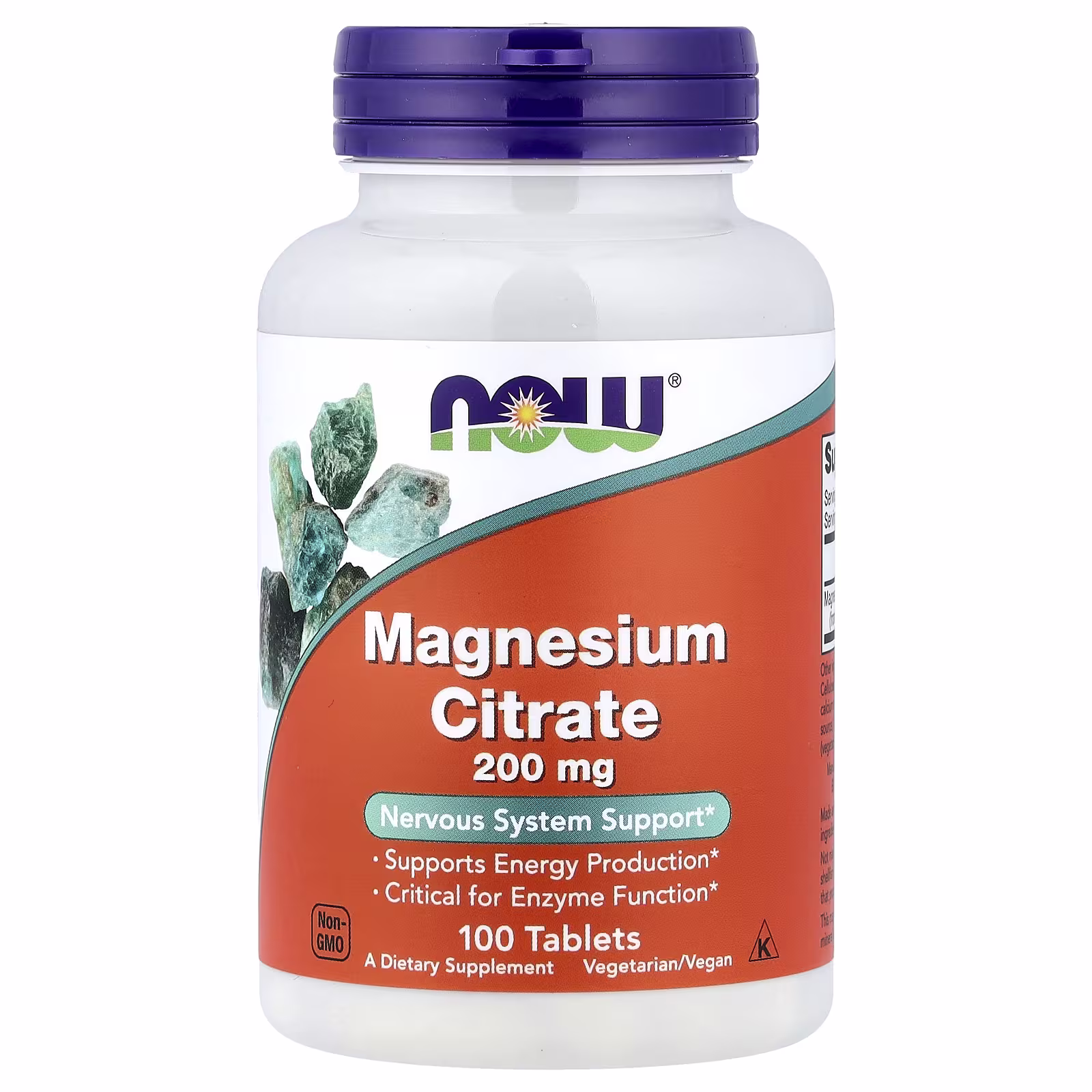 NOW Foods Magnesium Citrate - 200mg - 100 tablets 1 NOW Foods Magnesium Citrate - 200mg - 100 tablets