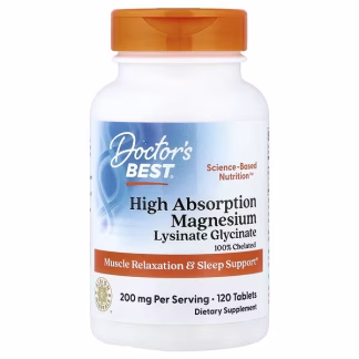 Doctor's Best, High Absorption Magnesium, 120 Tablets