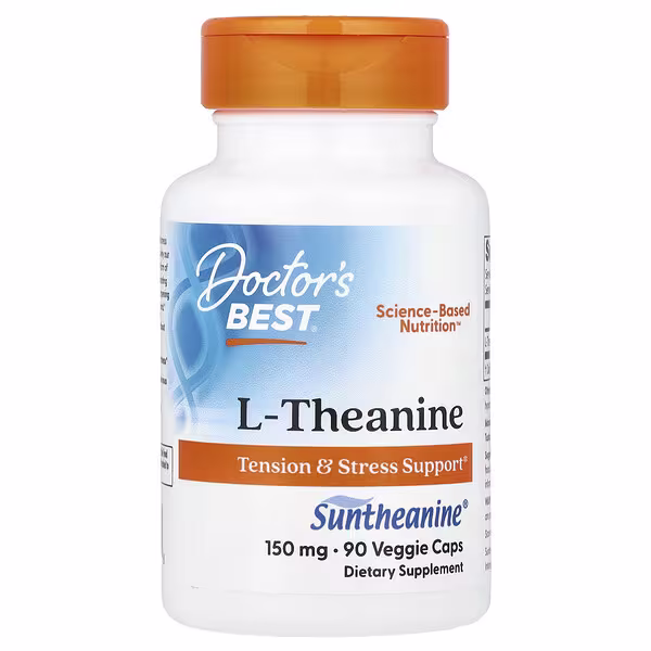 Doctor's Best L-Theanine with Suntheanine, 150mg - 90 vcap 1 Doctor's Best L-Theanine with Suntheanine, 150mg - 90 vcap